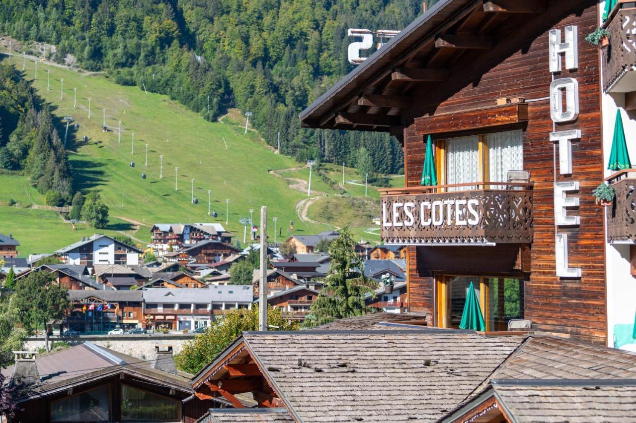 Hotel Les Cotes, Residence Loisirs Et Chalets Morzine Kültér fotó