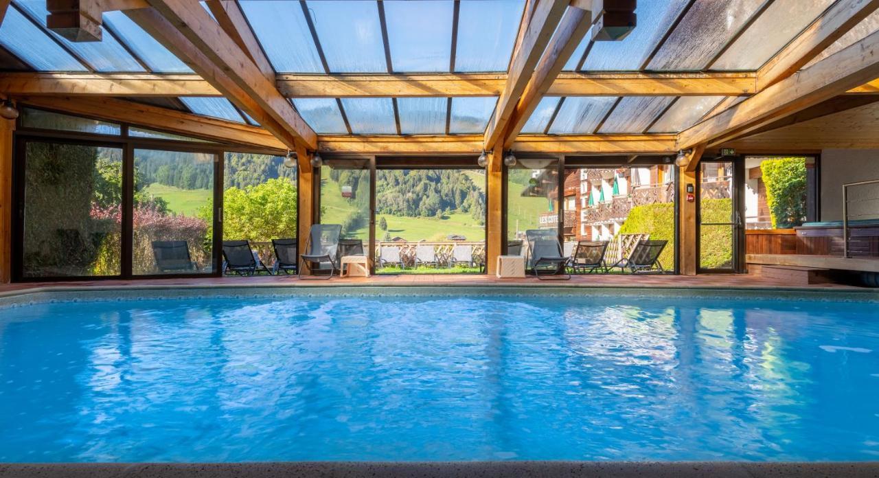 Hotel Les Cotes, Residence Loisirs Et Chalets Morzine Kültér fotó
