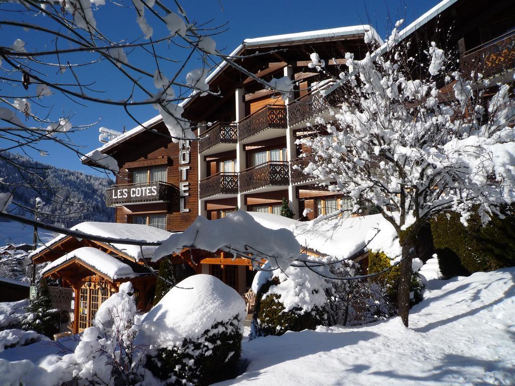 Hotel Les Cotes, Residence Loisirs Et Chalets Morzine Kültér fotó