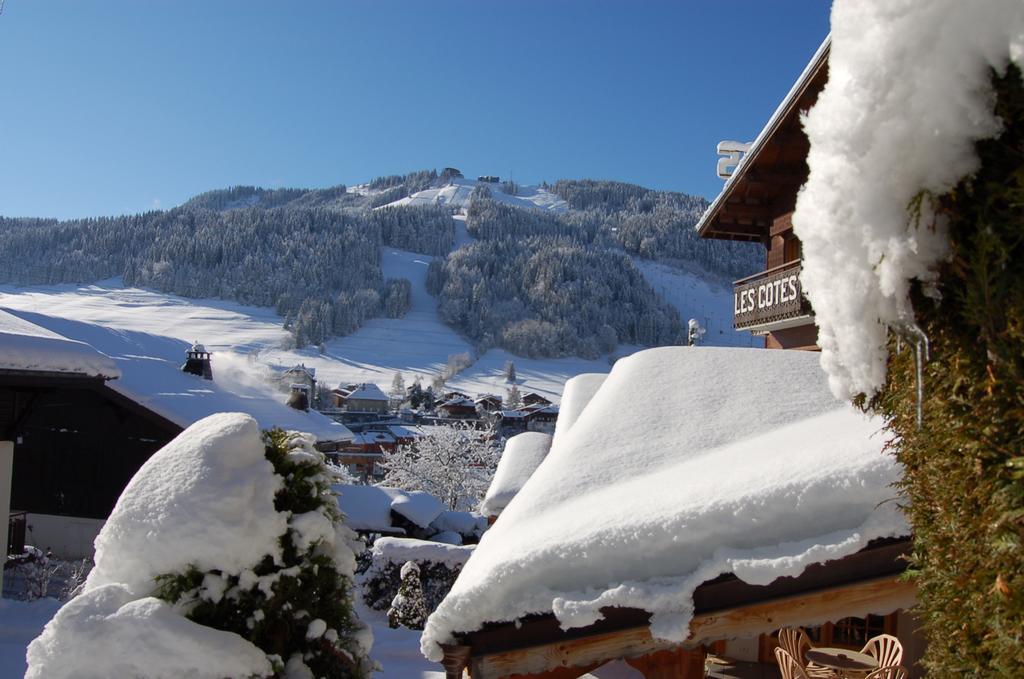 Hotel Les Cotes, Residence Loisirs Et Chalets Morzine Kültér fotó