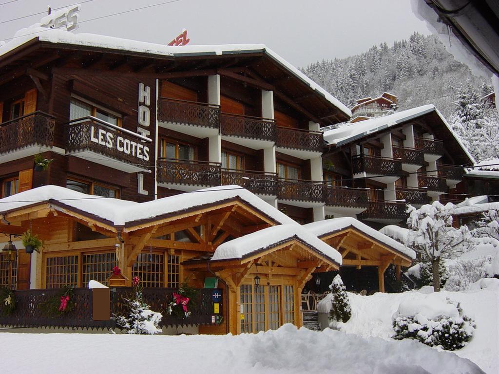 Hotel Les Cotes, Residence Loisirs Et Chalets Morzine Kültér fotó